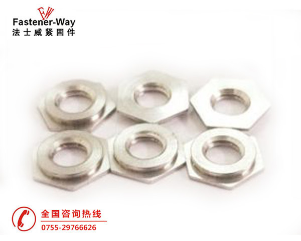 美制齊平螺母鑲入螺母壓鉚件F-M3-1/2--F-M5-1/2&nbsp;&nbsp;