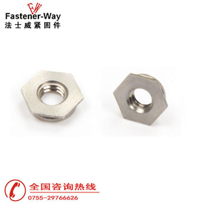 公制鑲入螺母齊平螺母壓鉚件F-M3-1--F-M5-1&nbsp;