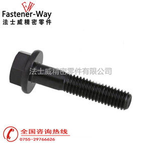 有普通的和有鉸制孔用的，鉸制孔用的法蘭螺栓要和孔的尺寸配合，用在受橫向力時。為了滿足安裝后鎖緊的需要，有桿部有孔的，這些孔可以使螺栓受振動時不至松脫，有的法蘭螺栓沒螺紋的光桿要做細，叫細桿法蘭螺栓.這種法蘭螺栓有利于受變力的聯結。鋼結構上有專用的高強度螺栓，頭部會化。