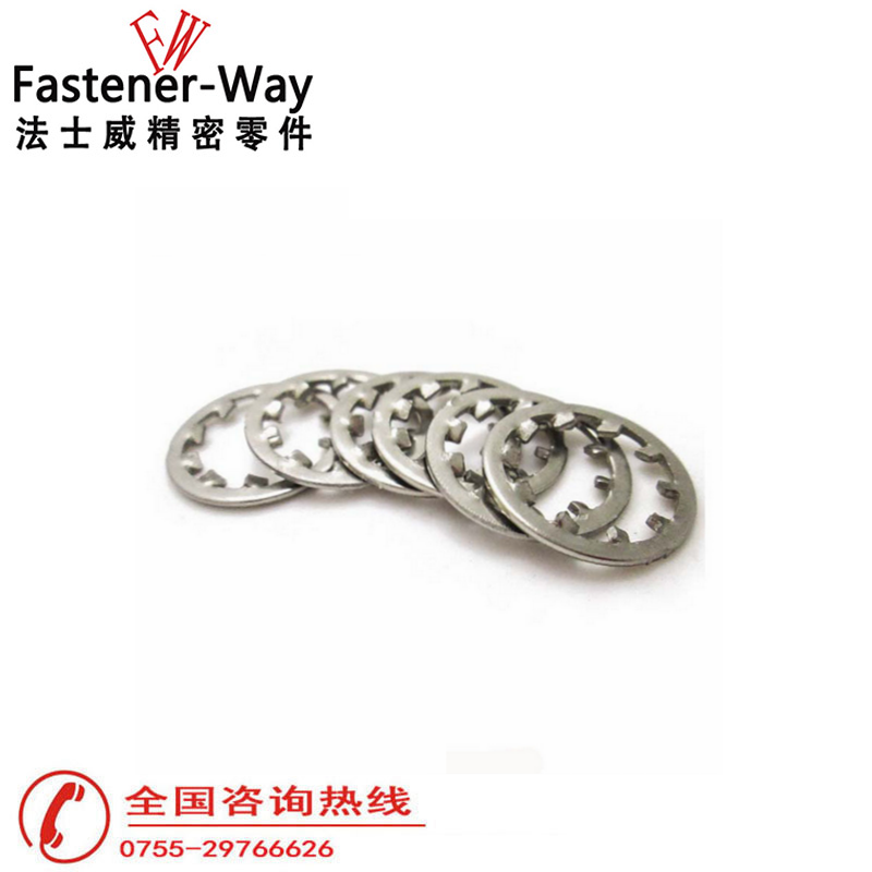 碳鋼鍍鋅GB861.1內花齒墊圈 防松止動墊片6