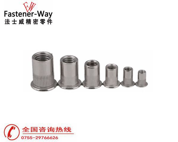 不銹鋼平頭圓柱拉鉚螺母6 不銹鋼平頭圓柱拉鉚螺母6