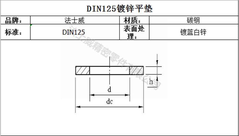 碳鋼DIN125鍍鋅平墊 鍍藍(lán)白鋅墊圈-規(guī)格 碳鋼DIN125鍍鋅平墊 鍍藍(lán)白鋅墊圈-規(guī)格