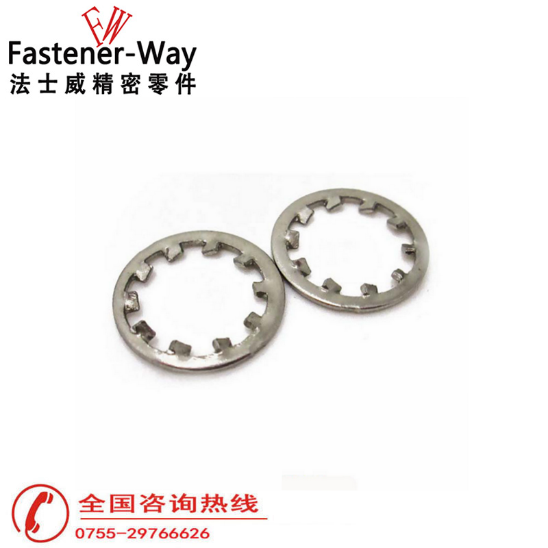 碳鋼鍍鋅GB861.1內花齒墊圈 防松止動墊片1